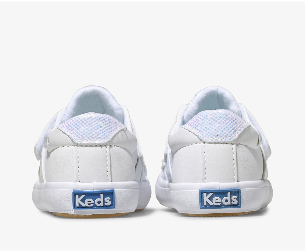 Slip Ons Keds Enfant Blanche - Courtney - 809-DUJHYQ